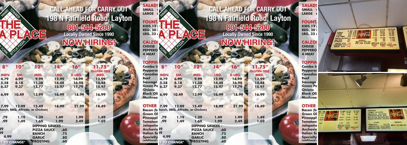 The Pizza Place Menu