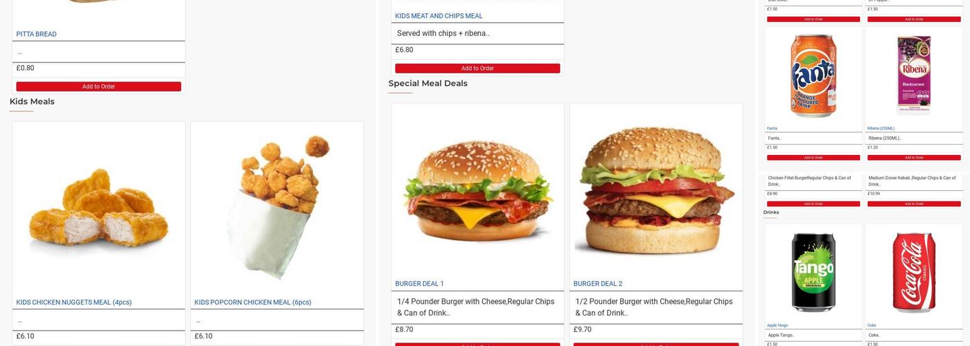 Haddenham Kebab And Burger Van Menu