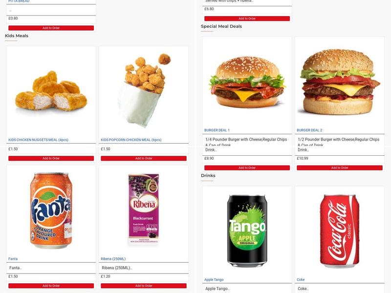 Haddenham Kebab And Burger Van Menu