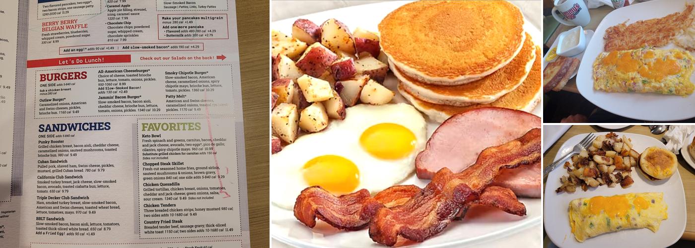 Jimmy's Egg Menu