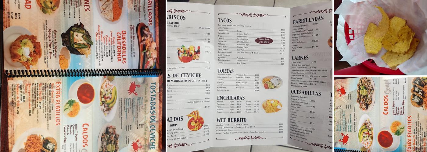 El Pacifico Menu