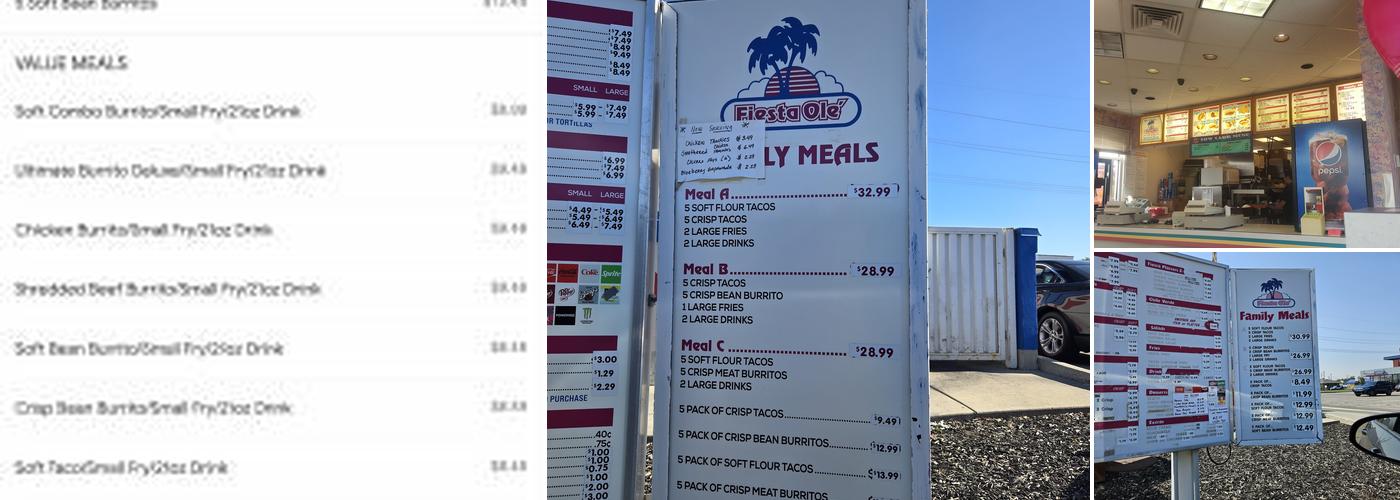 Fiesta Olé Menu