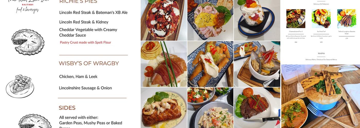 The Red Lion Inn, Raithby Menu