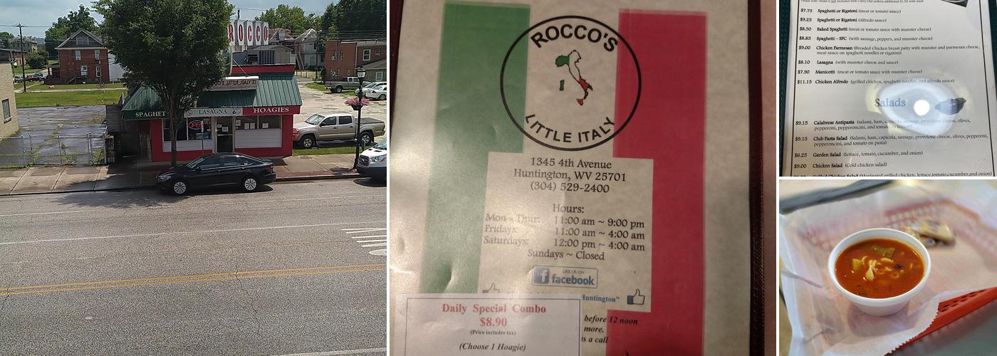 Rocco's Little Italy Menu