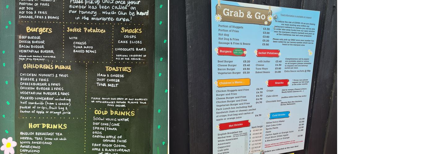 The Grill & Co at Old MacDonald's Farm Menu