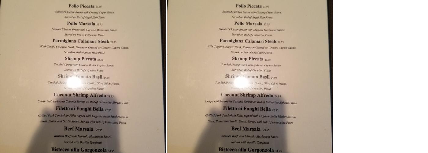 Luciano's Cucina Di Pasta Menu