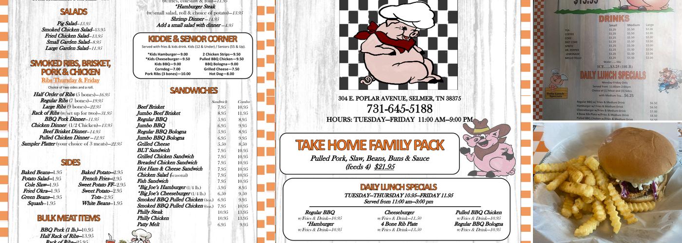 Smokey Joes BBQ Menu