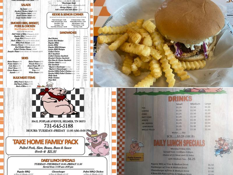 Smokey Joes BBQ Menu