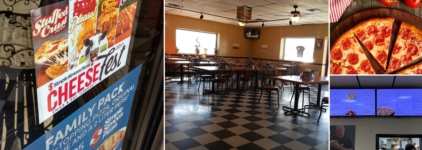 Simple Simon's Pizza Menu