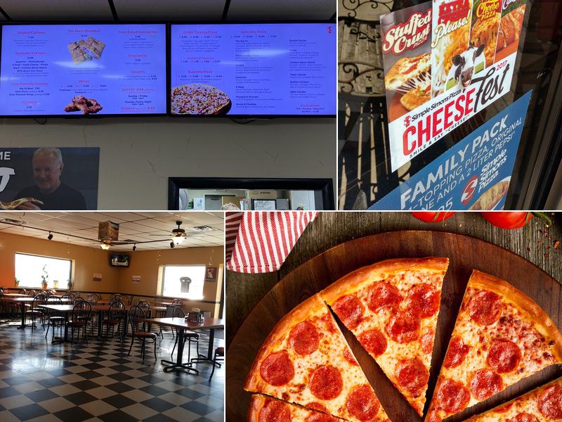 Simple Simon's Pizza Menu