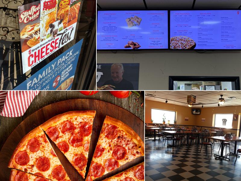 Simple Simon's Pizza Menu