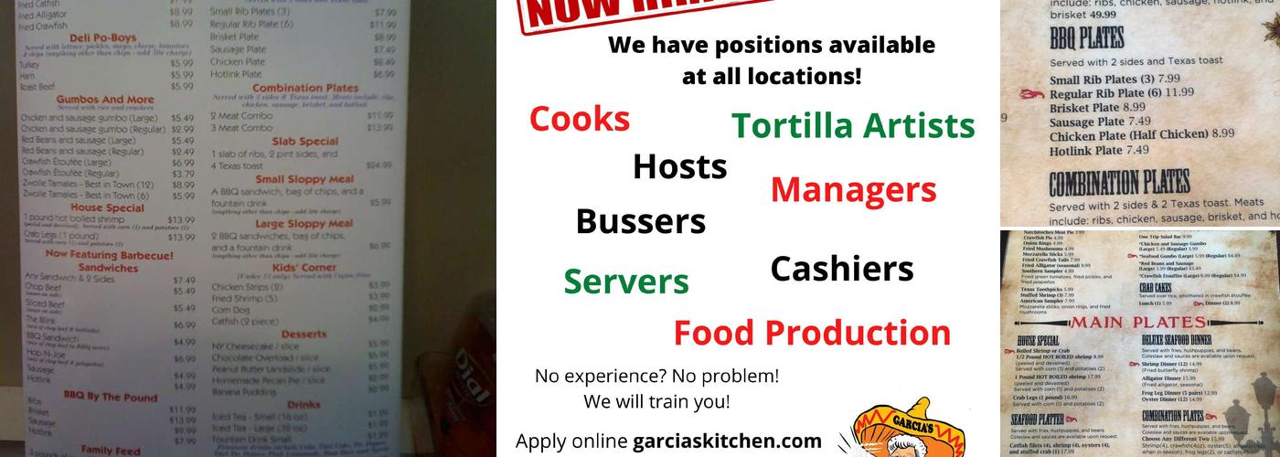 Shane's Acadiana Crawfish Menu