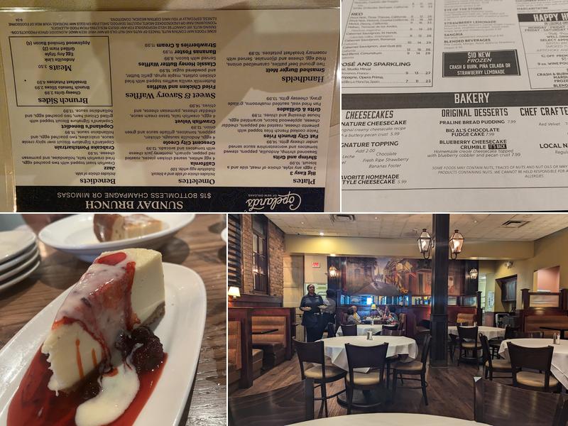 Copeland's of New Orleans Menu