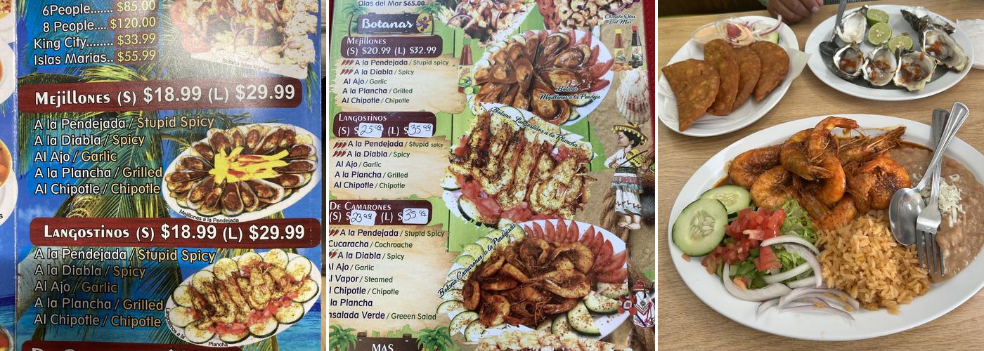 Mariscos El Camaron Estilo Nayarit Menu