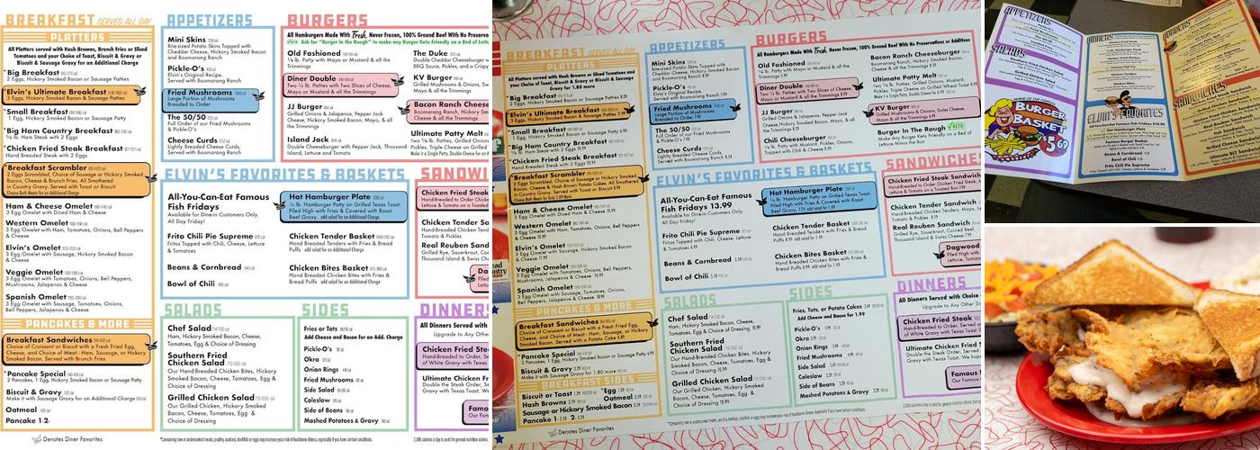 Boomarang Diner - Muskogee Eastside Menu