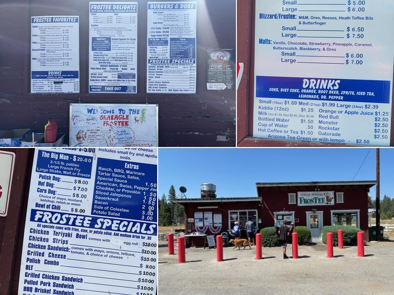 Graeagle Mountain Frostee Menu