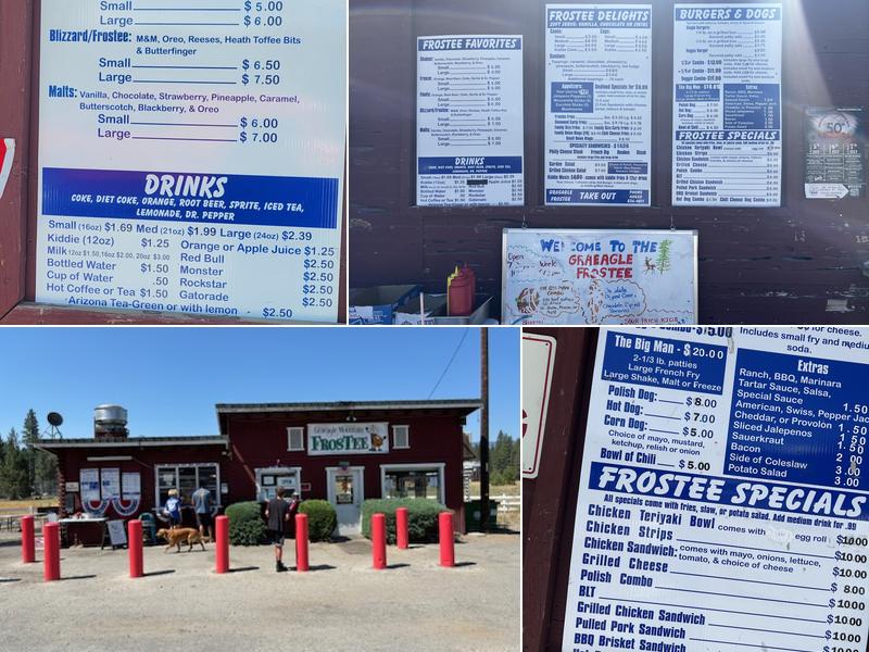 Graeagle Mountain Frostee Menu