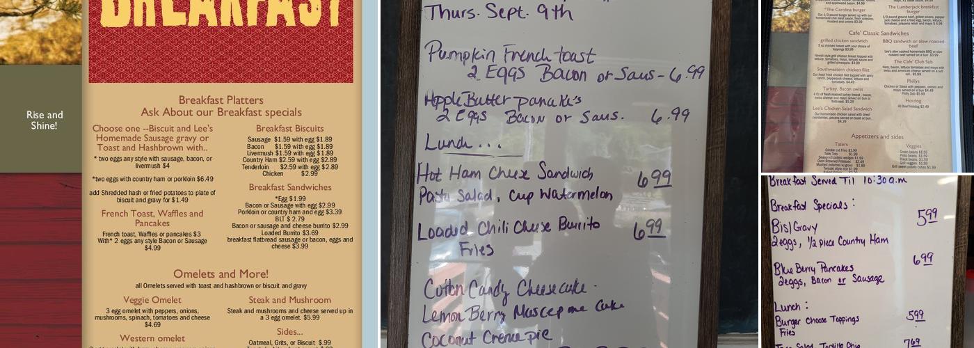 Lee's Menu