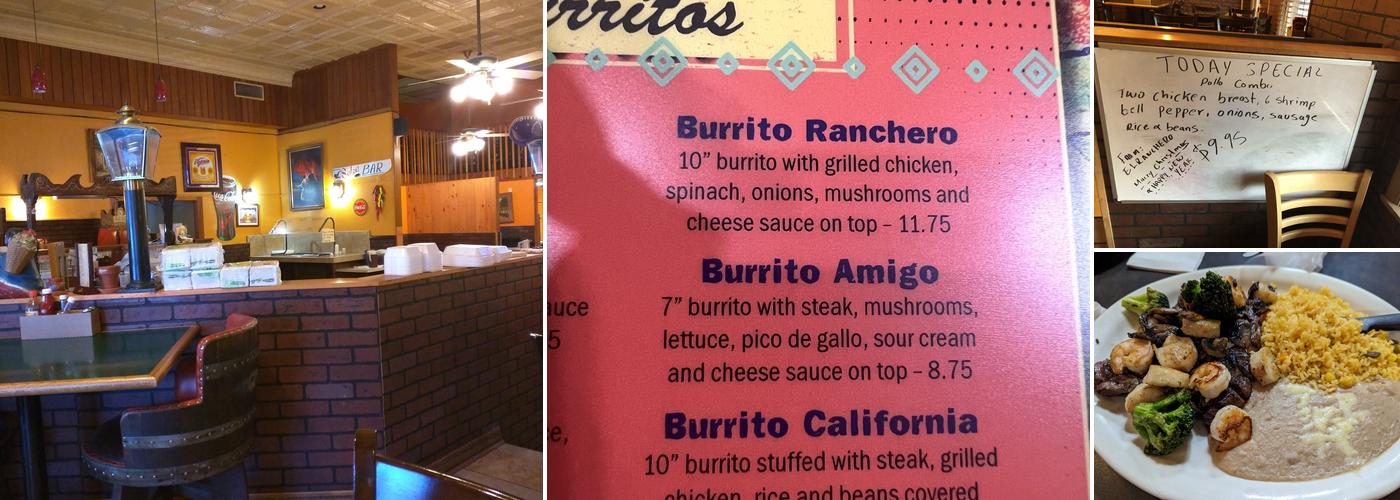 El Ranchero Restaurant Menu