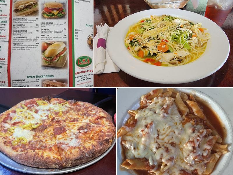 Primo's Italian Cuisine and Catering Menu