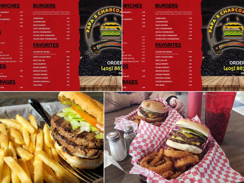 Papa's Charcoal Menu