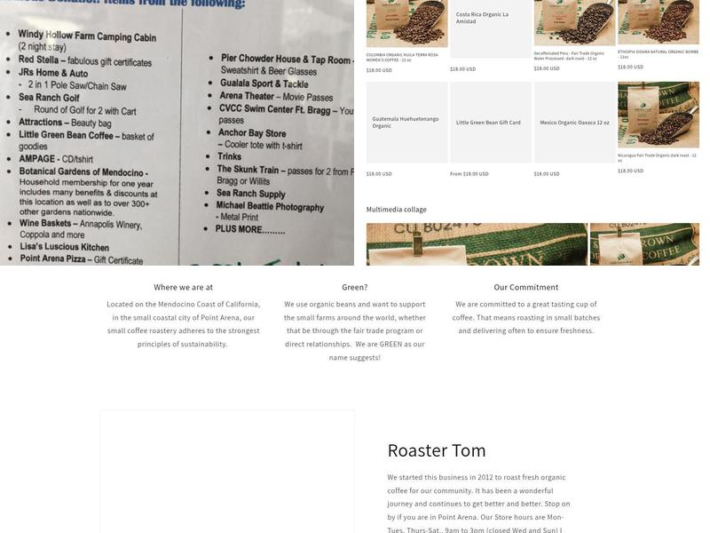 Little Green Bean Menu