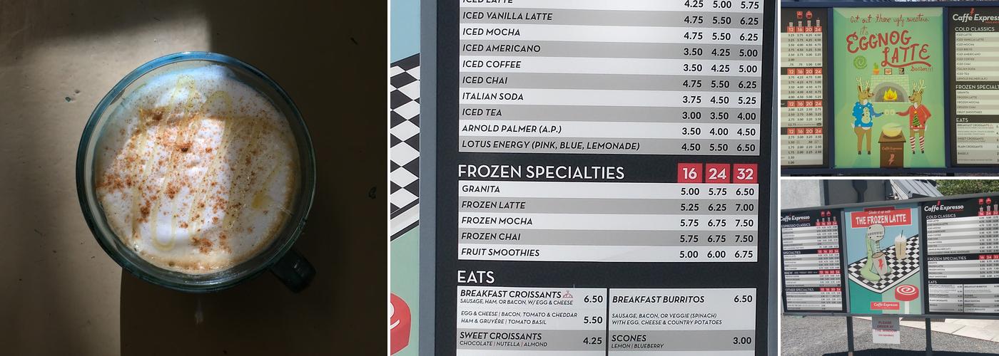 Caffè Expresso Menu