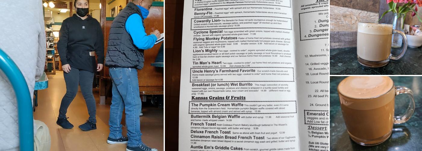 Egghead's Restaurant Menu