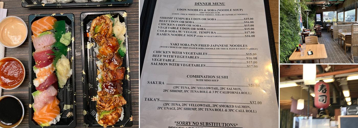 Taka's Grill Menu