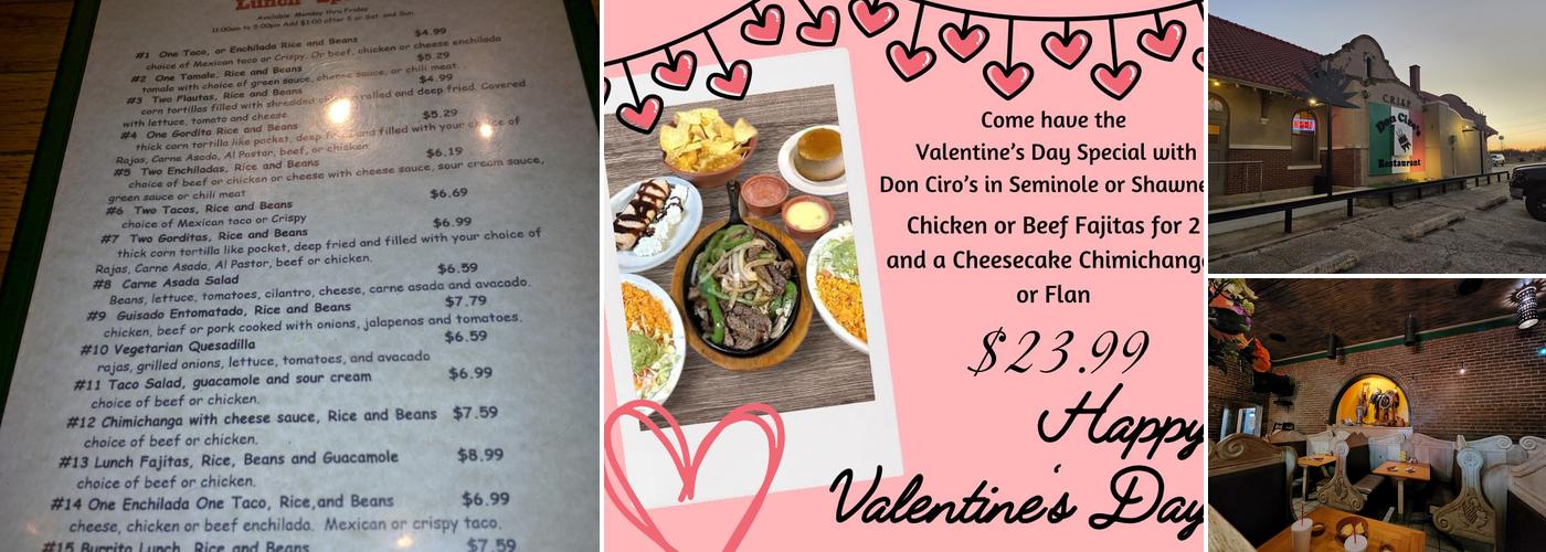 Don Ciro's Menu