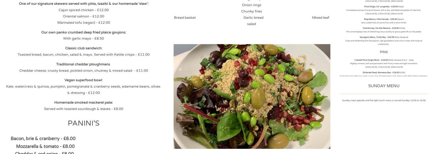 The Sweet Olive Menu