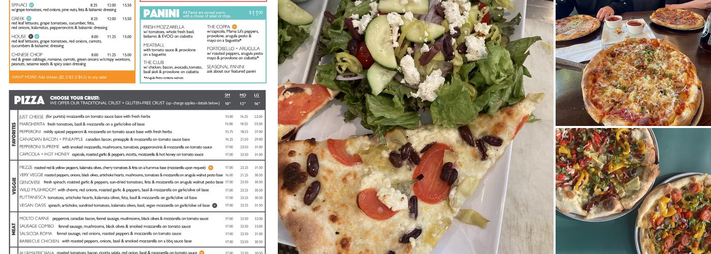 Pizzicato Pizza Murray Hill Menu