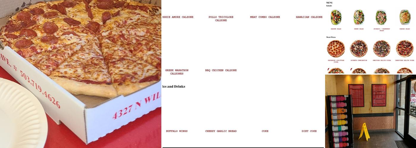 Rovente Pizzeria - Macadam Menu