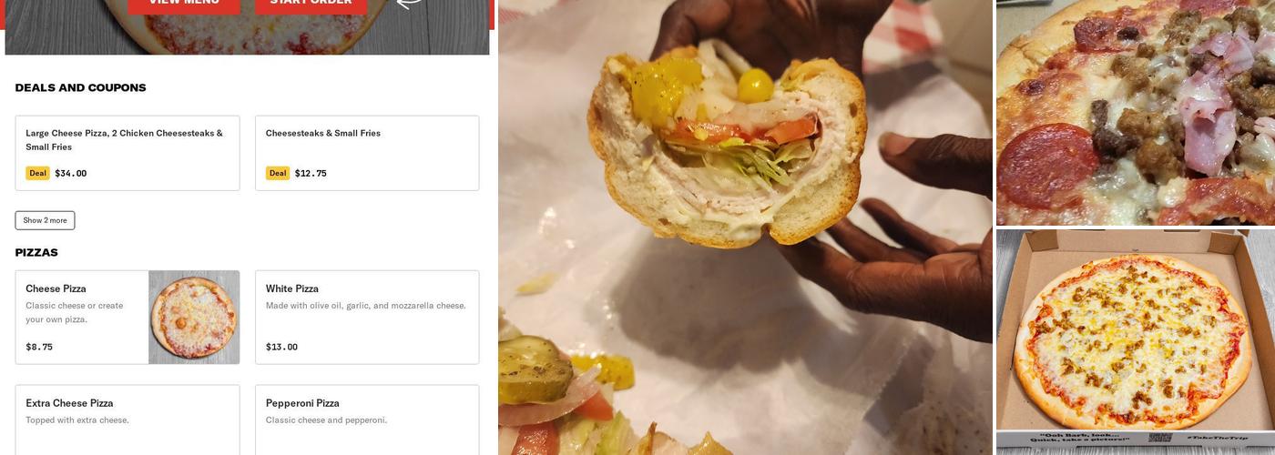 Atlas Pizza & Steaks Menu