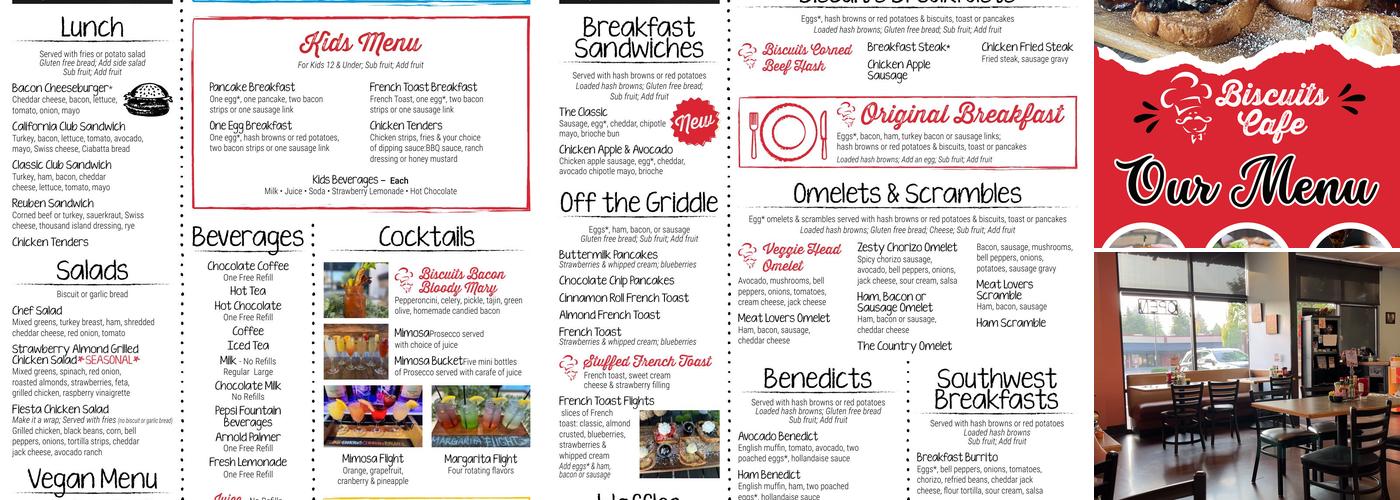 Biscuits Cafe Menu