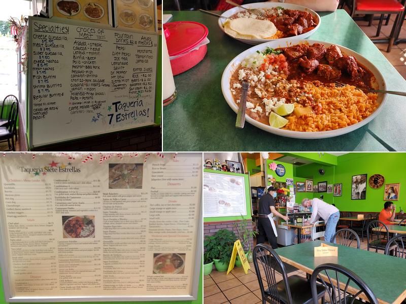 Taqueria Seven Estrellas Menu