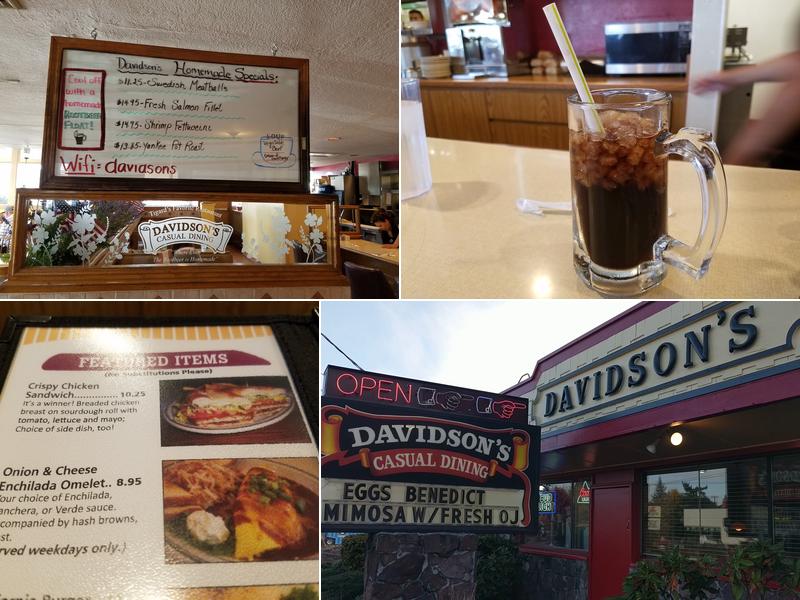 Davidson's Casual Dining Menu