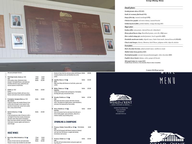 Waterside Bar & Restaurant Menu