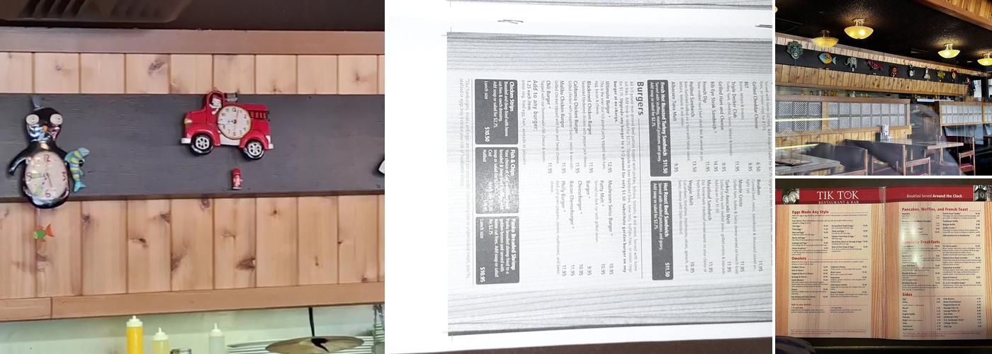 Tik Tok Restaurant And Bar 82nd Menu