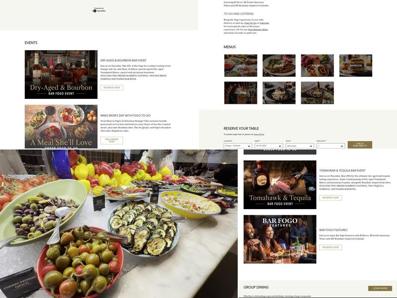 Fogo de Chão Brazilian Steakhouse Menu