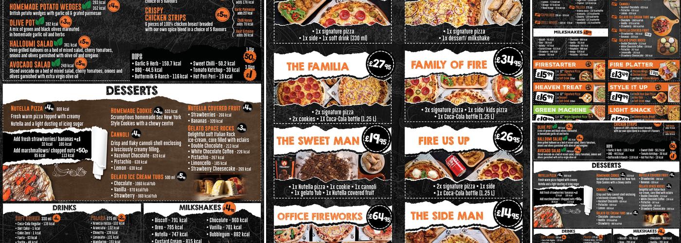 Fireaway Chatham Menu