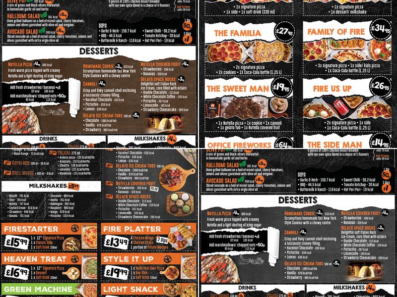 Fireaway Chatham Menu