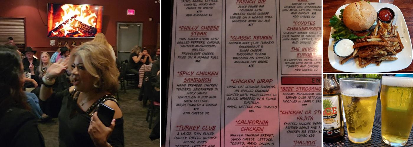 Coyote's Bar & Grill Menu