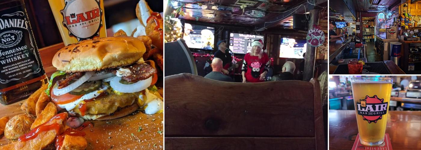 The Lair Bar and Grill Menu
