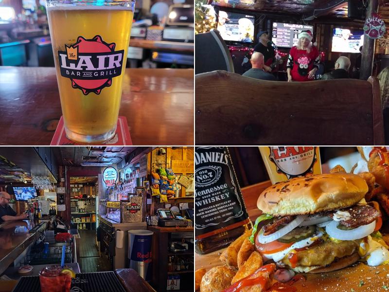 The Lair Bar and Grill Menu