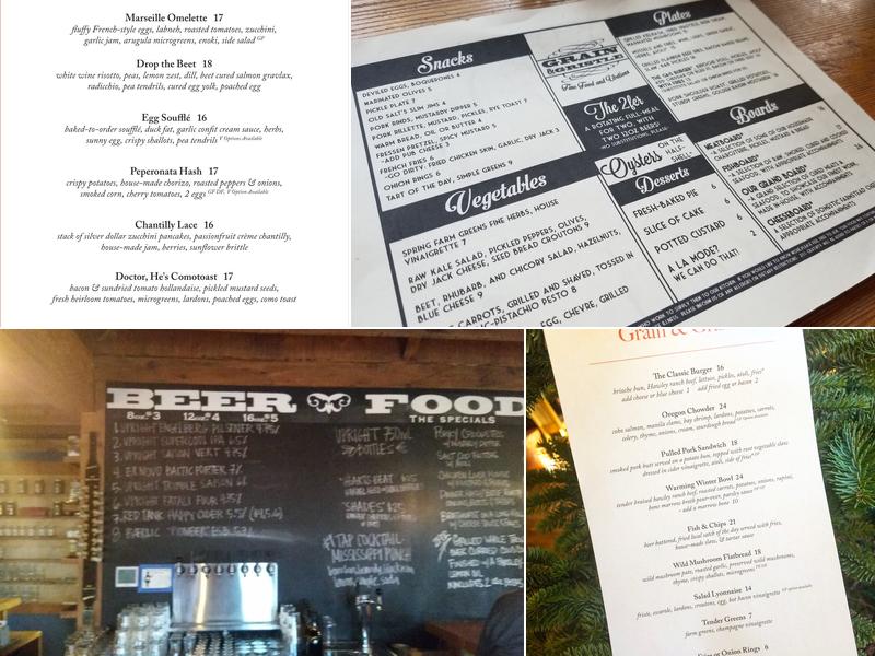 Grain & Gristle Menu
