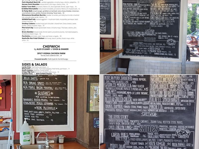Lardo Menu