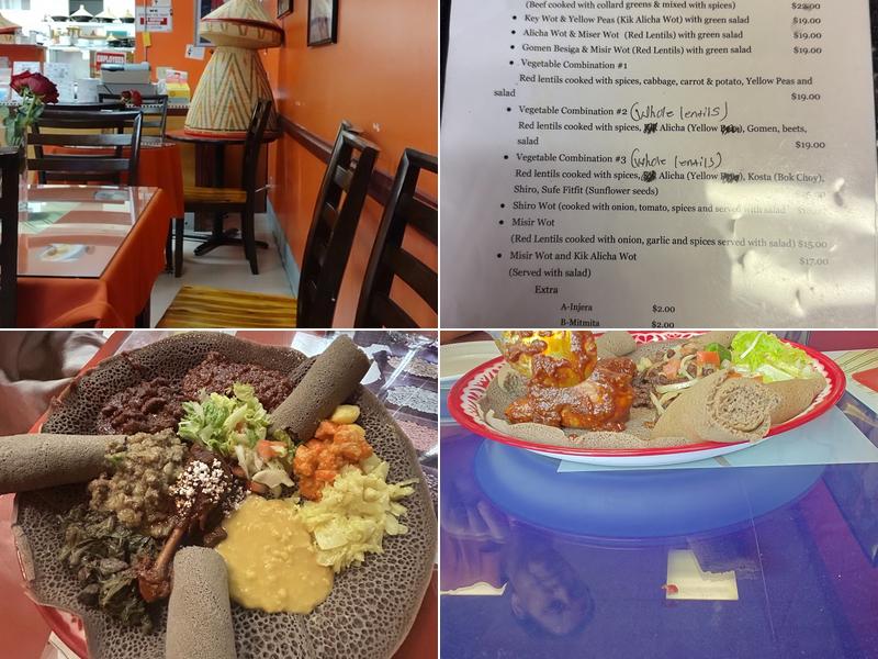 Aberus Ethiopian Restaurant Menu