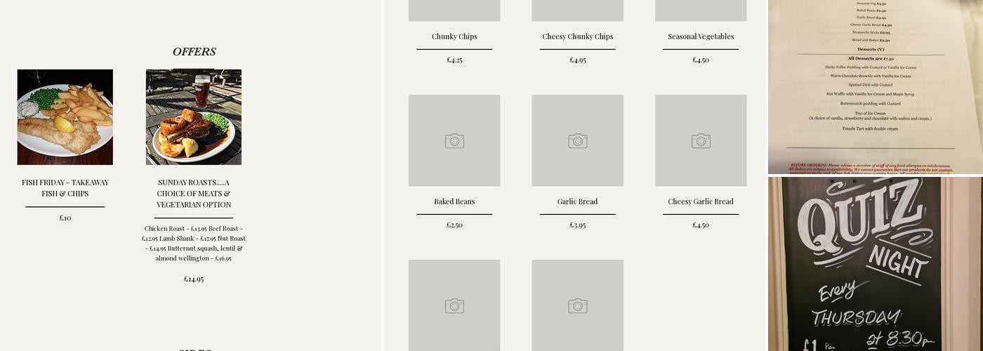 The Sugar Loaves Menu