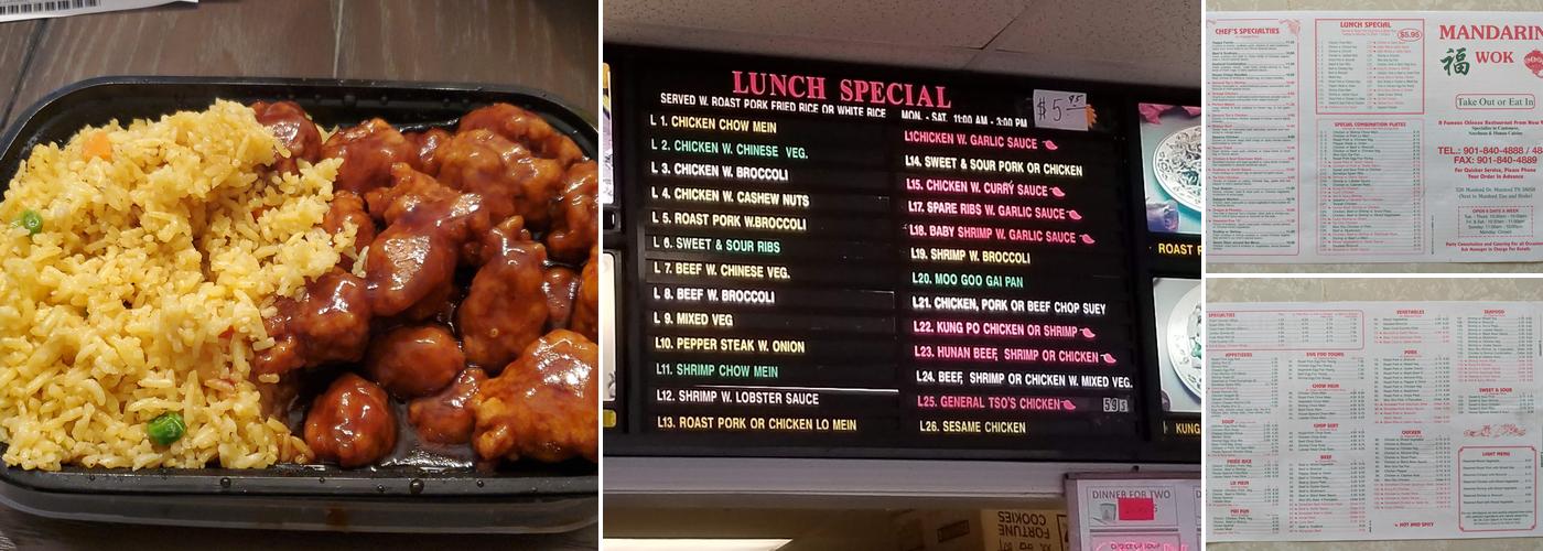 Mandarin Wok Menu